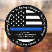 Gedroogde politiefunctionaris is verloren gegaan i raamsticker (Vel 2)