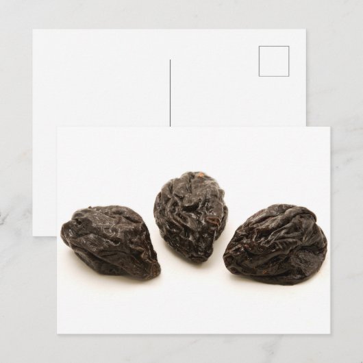 gedroogde pruimen briefkaart (Voorkant / Achterkant)