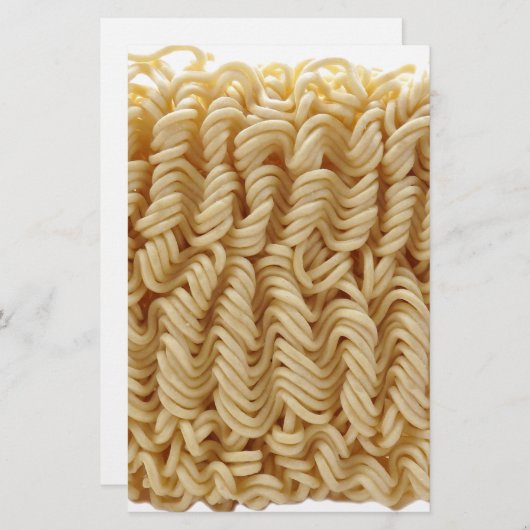 Gedroogde ramen noedels briefpapier (Voorkant / Achterkant)