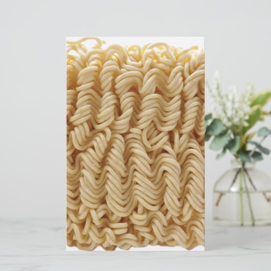 Gedroogde ramen noedels briefpapier (Staand voorkant)