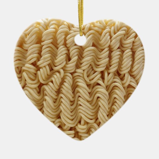 Gedroogde ramen noedels keramisch ornament (Voorkant)
