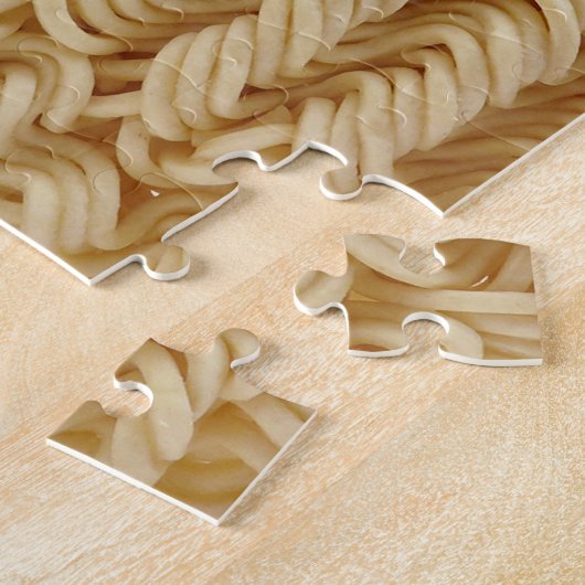 Gedroogde ramen noedels legpuzzel (Zijkant)