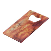 Gedroogde rode bloemen Abstract Creditkaart Flessenopener (Achterkant Gekanteld)