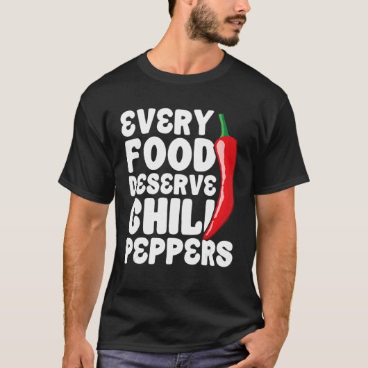 Gedroogde Rode Chili Peppers Carolina Reaper Spicy T-shirt (Voorkant)