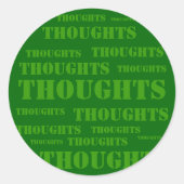 Gedroogde Ronde Sticker (Voorkant)