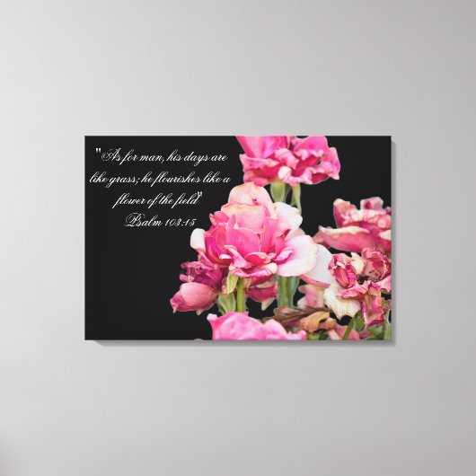 Gedroogde Roos Vers Canvasprint Canvas Afdruk (Voorkant)