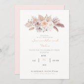 Gedroogde Rozen en uitnodiging tot weduwen (Voorkant / Achterkant)