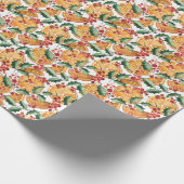 Gedroogde Sinaasappels en vakantiebergen Cadeaupapier (Hoek)