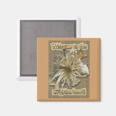 Gedroogde Starburst Welkom in de buurt Magnet (Voorkant / Achterkant)