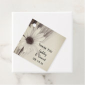 Gedroogde tarwe en Daisy Country Boerderij Wedding Bedankjes Labels (In situ)