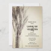 Gedroogde tarwekorrels Lammas Dag Viering Kaart (Voorkant)