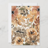 Gedroogde tropische bloemen eerste verjaardag uitn kaart (Achterkant)