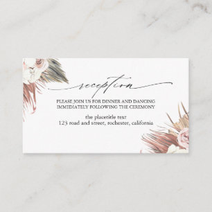 Gedroogde tropische folieontvangst informatiekaartje