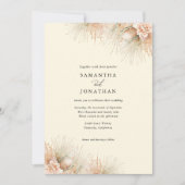 Gedroogde uitnodiging voor een groen huwelijk met  (Voorkant)