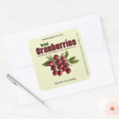 Gedroogde veenbessen productetiket Sticker (Envelop)