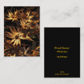 Gedroogde ventilator Abstracte ATC Visitekaartje (Voorkant / Achterkant)