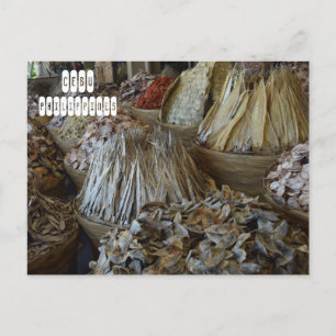 Gedroogde vis in Cebu Briefkaart