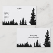 Gedroogde Visitekaartjes bomen (Voorkant / Achterkant)