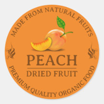 Gedroogde vruchten Custom Label Sticker