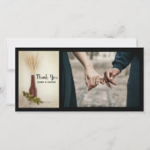 Gedroogde Wheat and Hops Brewery Wedding Bedankt (Voorkant)