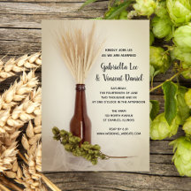 Gedroogde Wheat and Hops Brewery Wedding