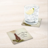 Gedroogde Wheat and Hops Brewery Wedding Kartonnen Onderzetters (Insitu)