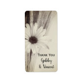 Gedroogde Wheat Boerderij Wedding Hartelijk dank Etiket (Voorkant)