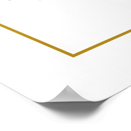 Gedroogde wilde bloem Bridal Tea Welkom Poster (Hoek)