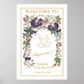 Gedroogde wilde bloem Bridal Tea Welkom Poster (Voorkant)