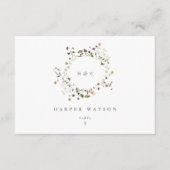 Gedroogde wilde bloem pampas Floral Wedding Place  Kaart (Voorkant)