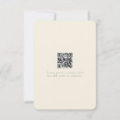 Gedroogde wilde bloemen BOHO Sage Green Wedding RSVP Kaartje (Achterkant)