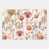 GEDROOGDE WILDE BLOEMEN DECOUPAGE DECORATIEF PAPIE INPAKPAPIER VEL (Voorkant 3)