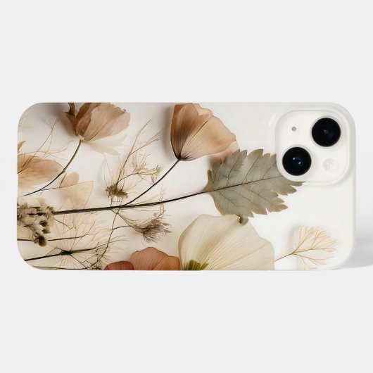 Gedroogde wilde bloemen geperst Case-Mate iPhone case (Achterkant (horizontaal))