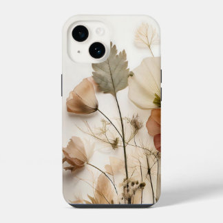 Gedroogde wilde bloemen geperst iPhone 14 hoesje