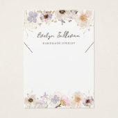 Gedroogde wilde bloemen ketting display kaart (Voorkant)