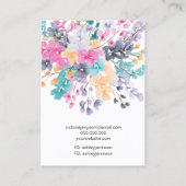 Gedroogde wilde bloemen logo sieraden oorbel ketti visitekaartje (Achterkant)