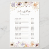 Gedroogde wilde bloemen prijslijst flyer (Voorkant)