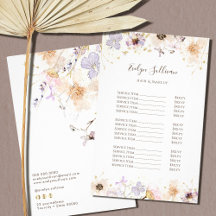 Gedroogde wilde bloemen prijslijst flyer