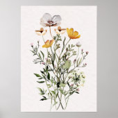 Gedroogde wilde bloemenboeket poster (Voorkant)