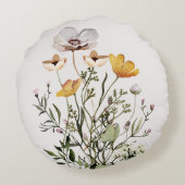 Gedroogde wilde bloemenboeket rond kussen (Achterkant)