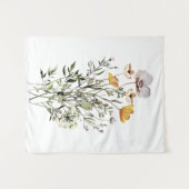 Gedroogde wilde bloemenboeket wandkleed (Voorkant (horizontaal))