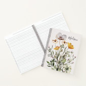 Gedroogde Wildflower Boeket Todo Lijst Notitieboek (Binnen)