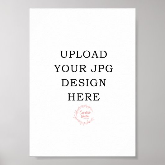 Gedrukt 5x7-teken poster (Voorkant)