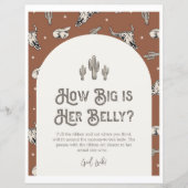 Gedrukt 8x10 Western Hoe groot is haar buikteken (Voorkant)