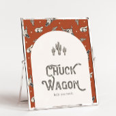 Gedrukt 8x10 Wild West Chuck Wagon teken