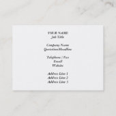 Gedrukt afbeelding van een aangepast monogram. visitekaartje (Achterkant)