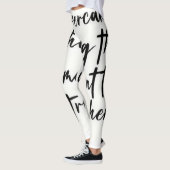 GEDRUKT B & W-ONTWERP OP Leggings (Links)