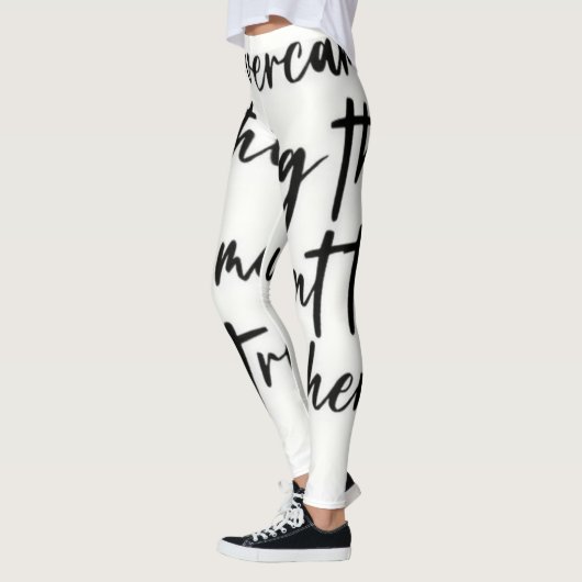 GEDRUKT B & W-ONTWERP OP Leggings (Links)