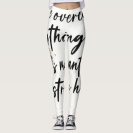 GEDRUKT B & W-ONTWERP OP Leggings
