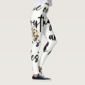 GEDRUKT B & W-ONTWERP OP Leggings (Rechts)